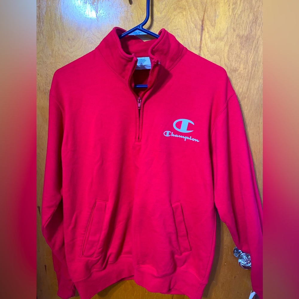 SOLD!!Champion sweatshirt 1/2 zip !